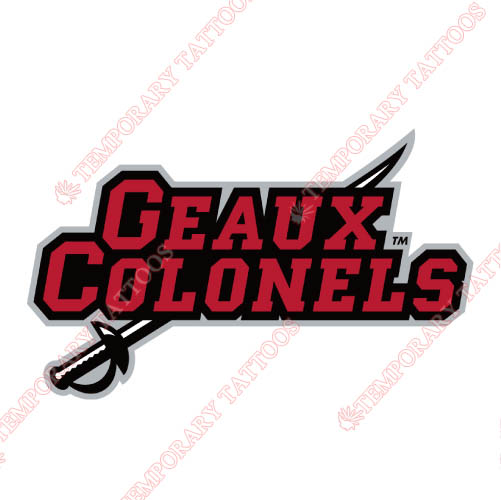 Nicholls State Colonels Customize Temporary Tattoos Stickers NO.5462